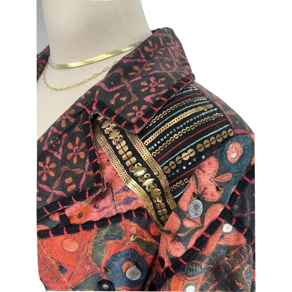 Soft Surroundings Patchwork Blazer Jacket Medium … - image 7